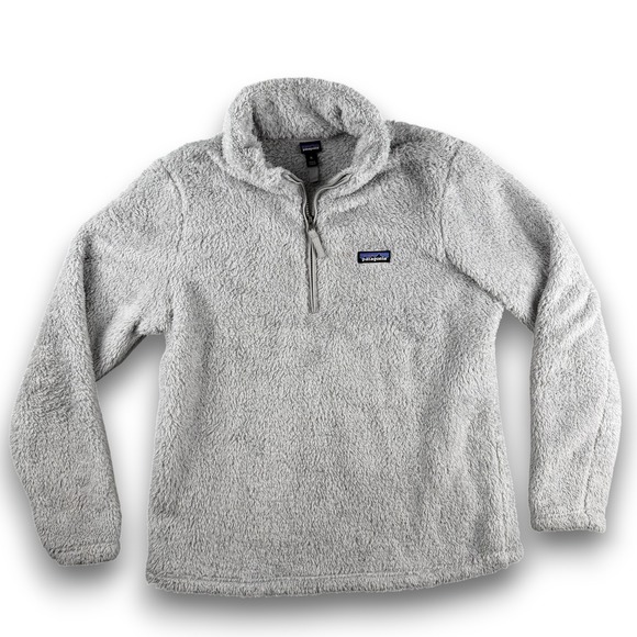 Patagonia Tops - Patagonia Los Gatos Pullover Women XL Gray High Pile Fleece 1/4 Zip Jacket